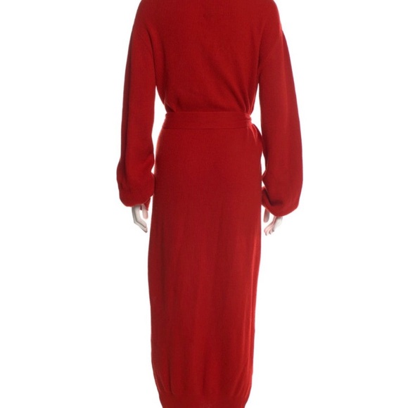 Nanushka Turtleneck Long Dress, Size S, color red - Picture 4 of 5